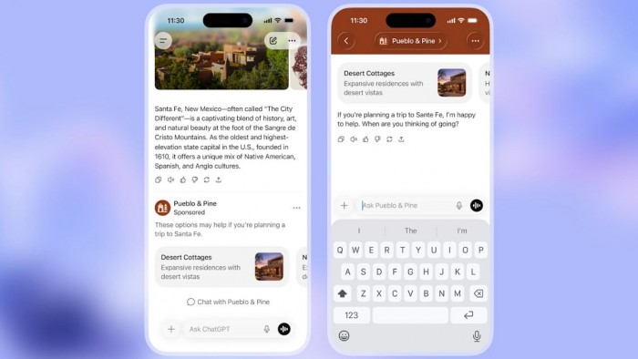 ChatGPT anuncia que inclourà anuncis relacionats amb les converses dels usuaris
