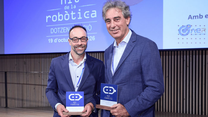 El robot quirúrgic Bitrack i Alberto Sanfeliu, guardonats amb els Premis Nit de la Robòtica