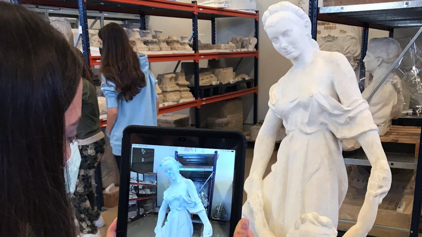 Els alumnes han utilitzat aplicacions de fotogrametria per crear models 3D de les peces artístiques del Museu de Tortosa