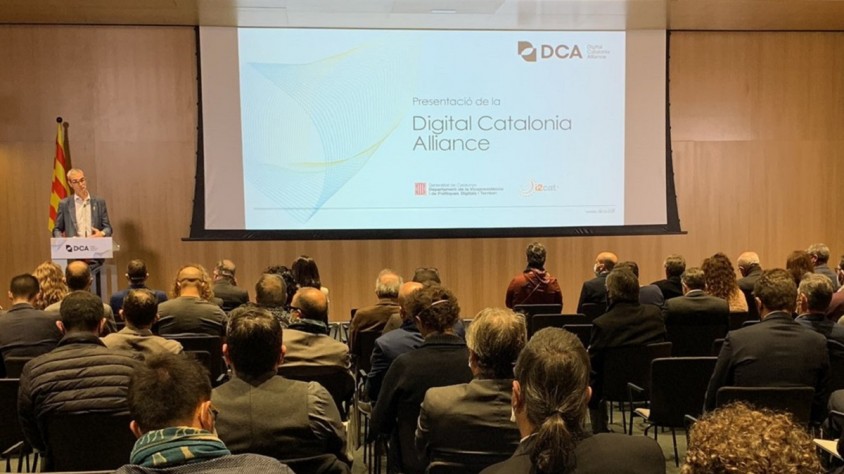 David Ferrer en la presentació de la Digital Catalonia Alliance