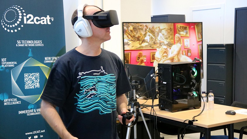 La realitat virtual és una de les principals tecnologies amb què treballa l'Immersive Experience Lab