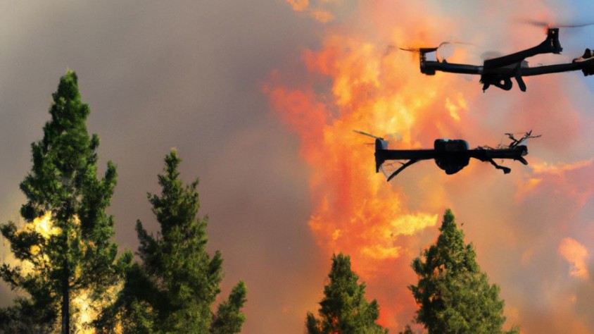 Els drons són especialment útils per detectar els inicis dels focs o per vigilar les operacions d'extinció