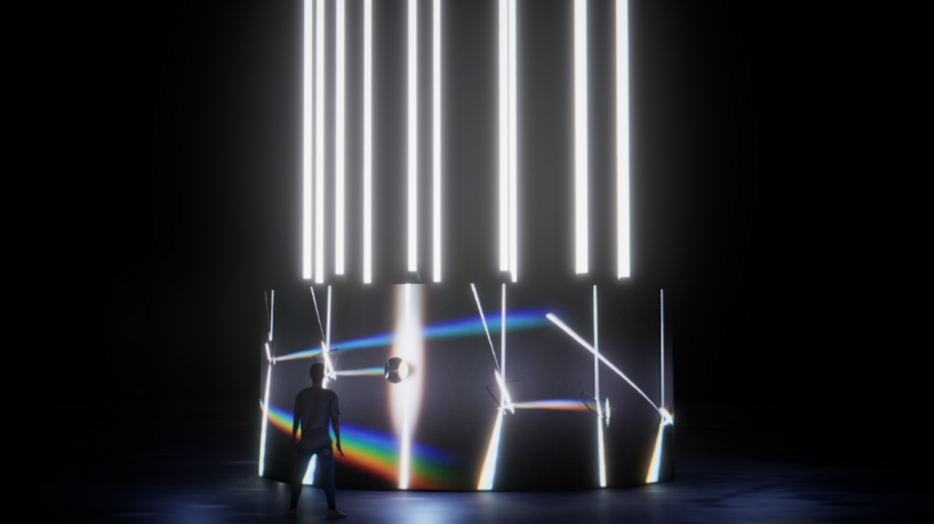 La pantalla led que farà de base a la gran torre de llum fa tres metres d'alçada i sis de diàmetre