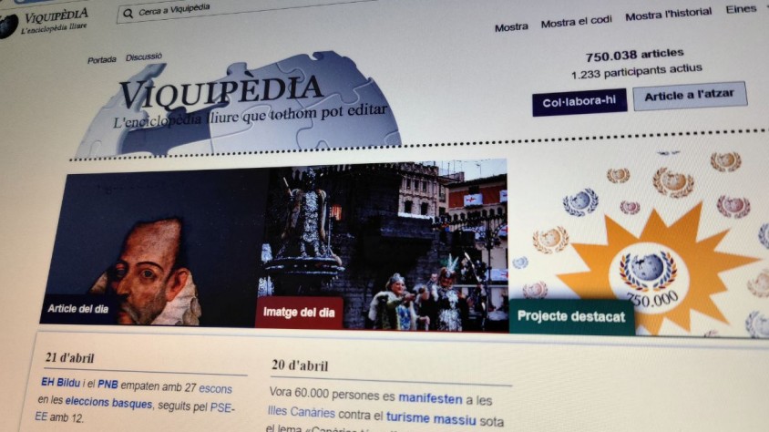 El repte de futur de l’enciclopèdia lliure catalana és arribar al milió d’articles, reduint el nombre de traduccions d’altres idiomes i creant material original amb valor afegit