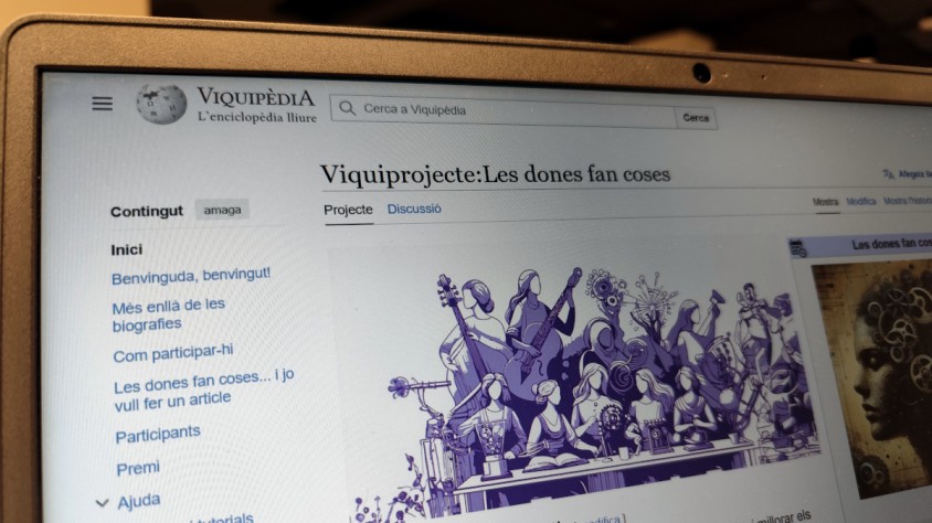El viquiprojecte 'Les dones fan coses' s'obrirà el dia 8 de març i s'estendrà durant un mes