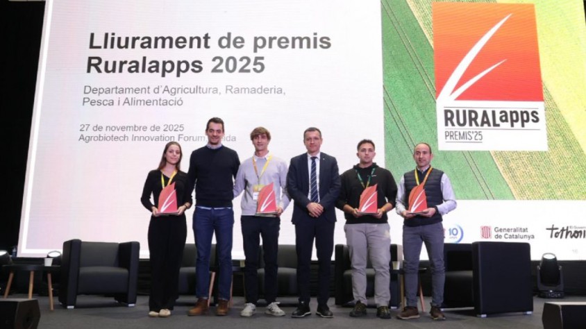 Els guardons Ruralapps 2025 han atorgat premis d’un total de 14.000 euros a quatre projectes que impulsen la transformació digital del món rural, forestal i agroalimentari