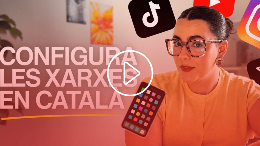Instagram, TikTok, X o Facebook permeten configurar el català com a idioma de l’aplicació. Un petit gest que contribueix a reforçar la presència de la llengua a l’entorn digital.