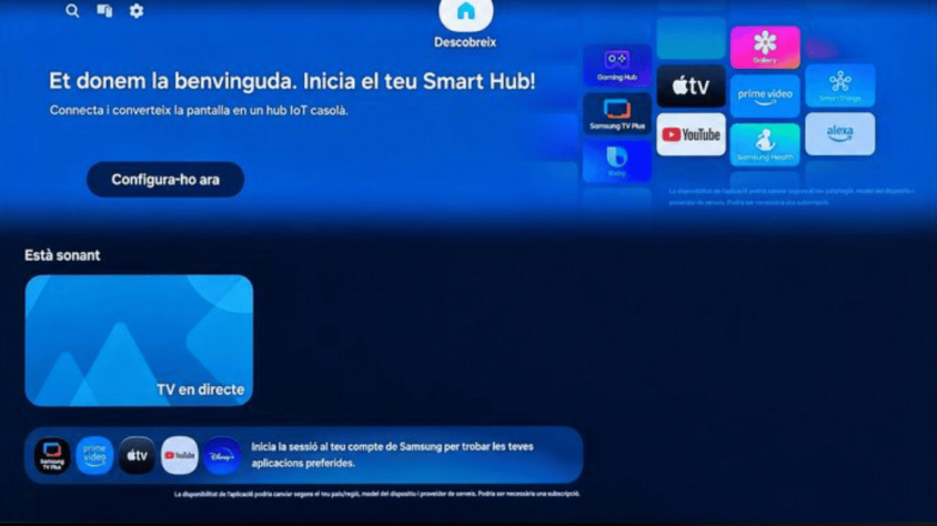 La marca líder mundial de televisors incorpora el català als menús i manuals digitals de la seva nova gamma de Smart TV.