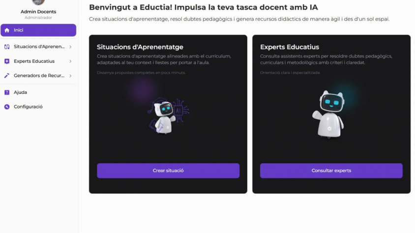 Eductia aplica IAl a la preparació de classes, l’avaluació i l’adaptació de recursos, amb el català i el currículum de Catalunya com a punt de partida.