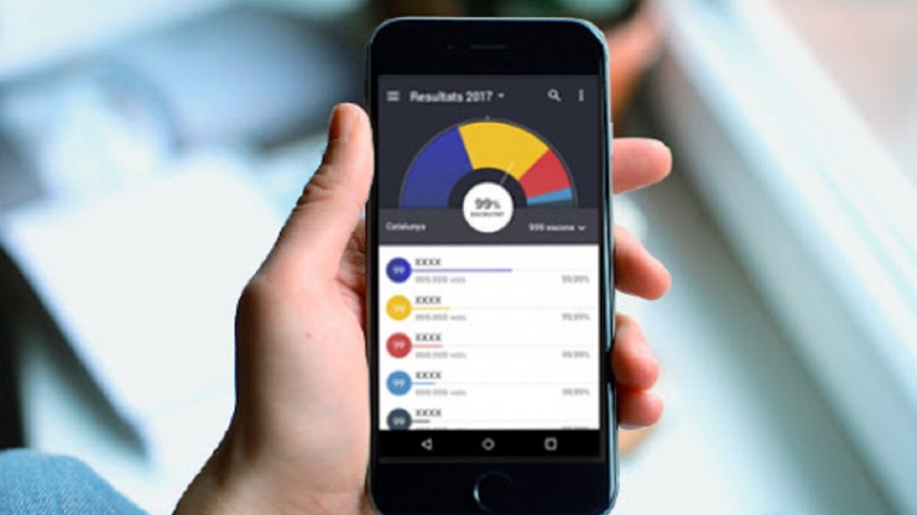 El 2017 la Generalitat va habiltar l'app 21D per fer el seguiment dels resultats electorals (arxiu)