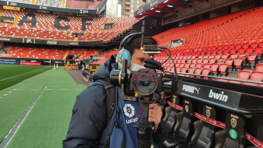 LaLiga i Mediapro incorporen una càmera amb qualitat cinematogràfica a les retransmissions